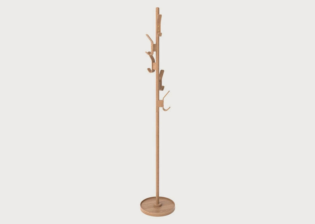 Right Hook Coat Stand Natural Oak