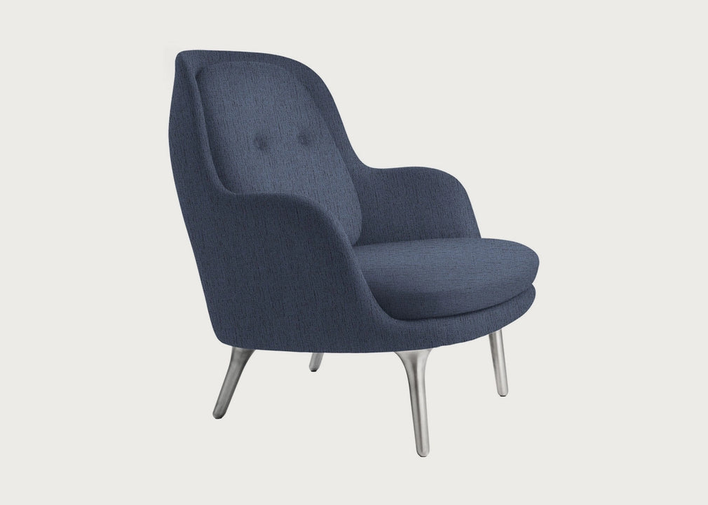 Fri Lounge Chair Kvadrat Sunniva 192 / Aluminium