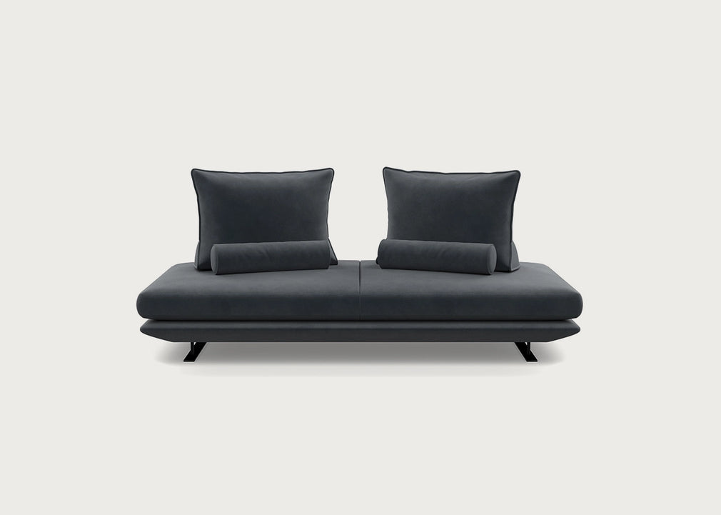 Prado Medium Settee Alcantara Chic Grey