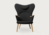CH78 Mama Bear Lounge Chair Kvadrat Fiord Dark Grey 191