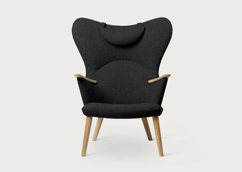 CH78 Mama Bear Lounge Chair Kvadrat Fiord Dark Grey 191