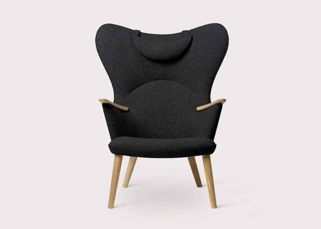 CH78 Mama Bear Lounge Chair Kvadrat Fiord Dark Grey 191