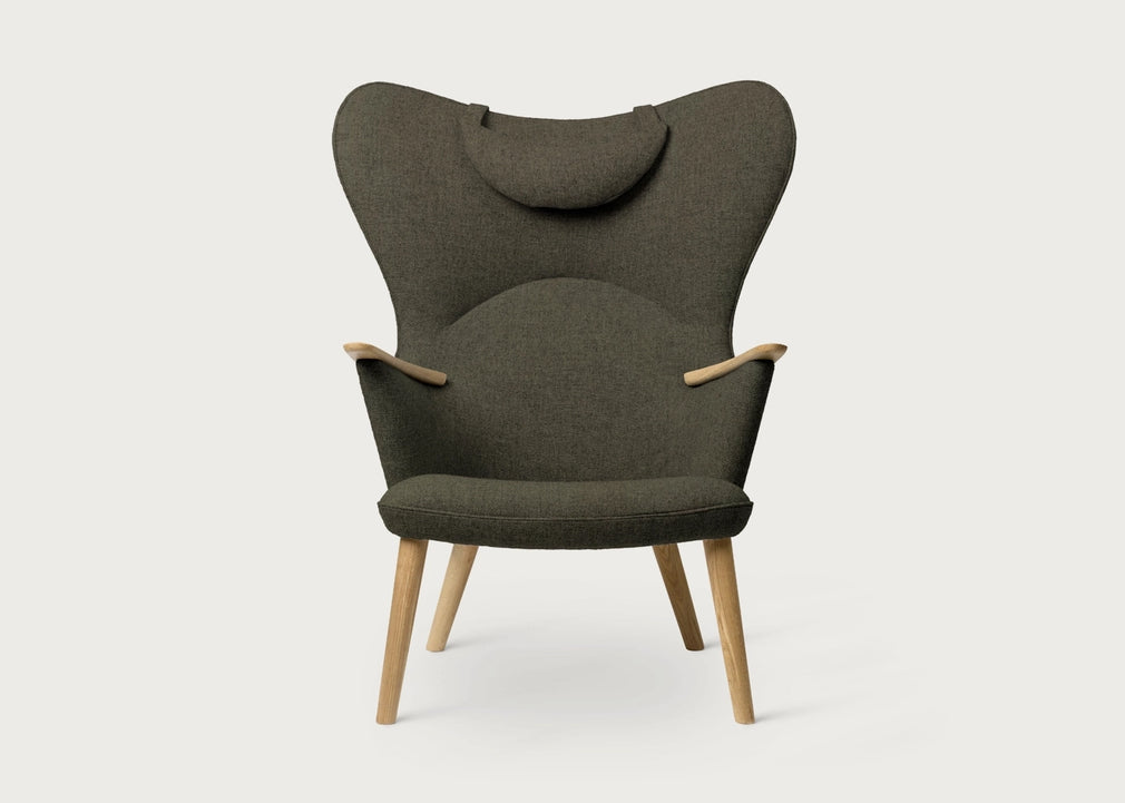 CH78 Mama Bear Lounge Chair Kvadrat Fiord Dark Green 961
