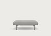 Outline Pouf Kvadrat Fiord Light Grey 151 / Black