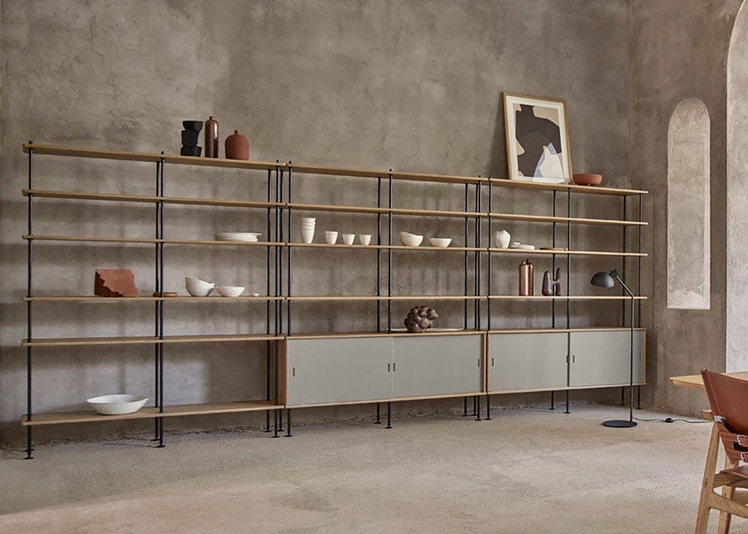 BM0253 Shelving System Configuration 3 Oiled Oak