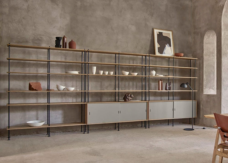BM0253 Shelving System Configuration 3 Oiled Oak