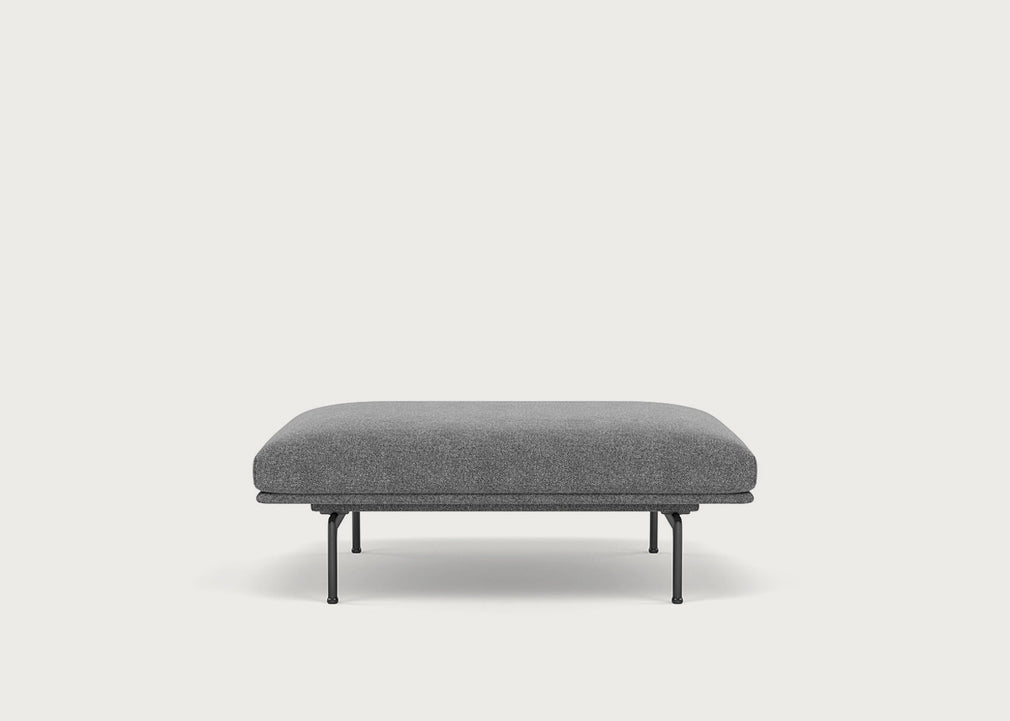 Outline Pouf Kvadrat Hallingdal 166 / Black