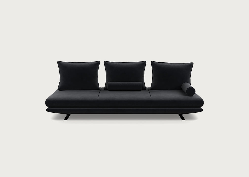 Prado Large Settee Alcantara Anthracite