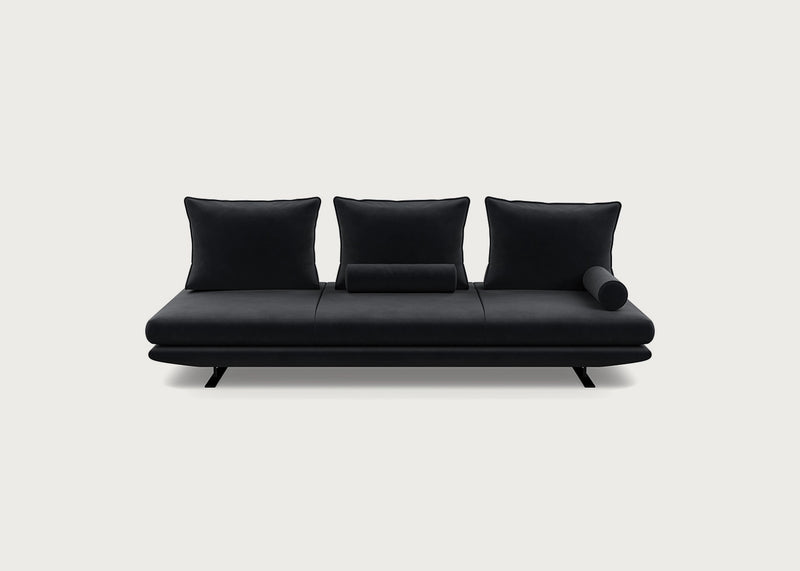 Prado Large Settee Alcantara Anthracite