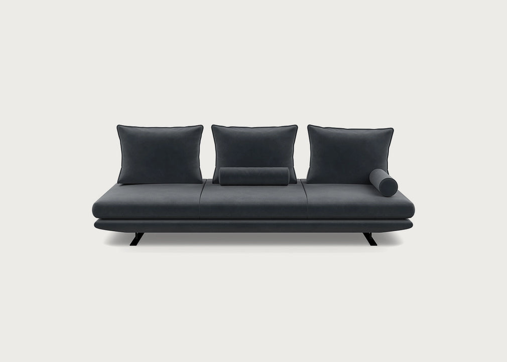 Prado Large Settee Alcantara Chic Grey