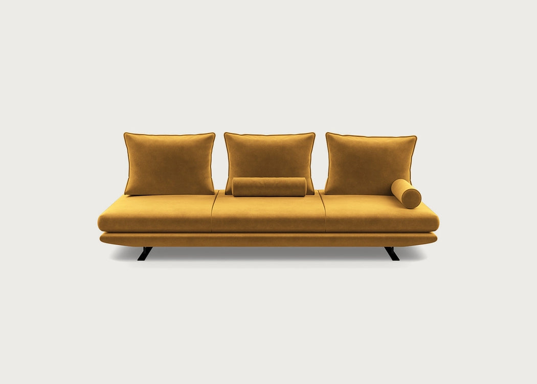Prado Large Settee Alcantara Curry