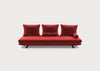 Prado Large Settee Alcantara Goya Red