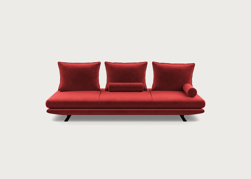 Prado Large Settee Alcantara Goya Red