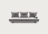 Prado Large Settee Alcantara Pearl Grey