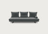 Prado Large Settee Alcantara Steel Grey