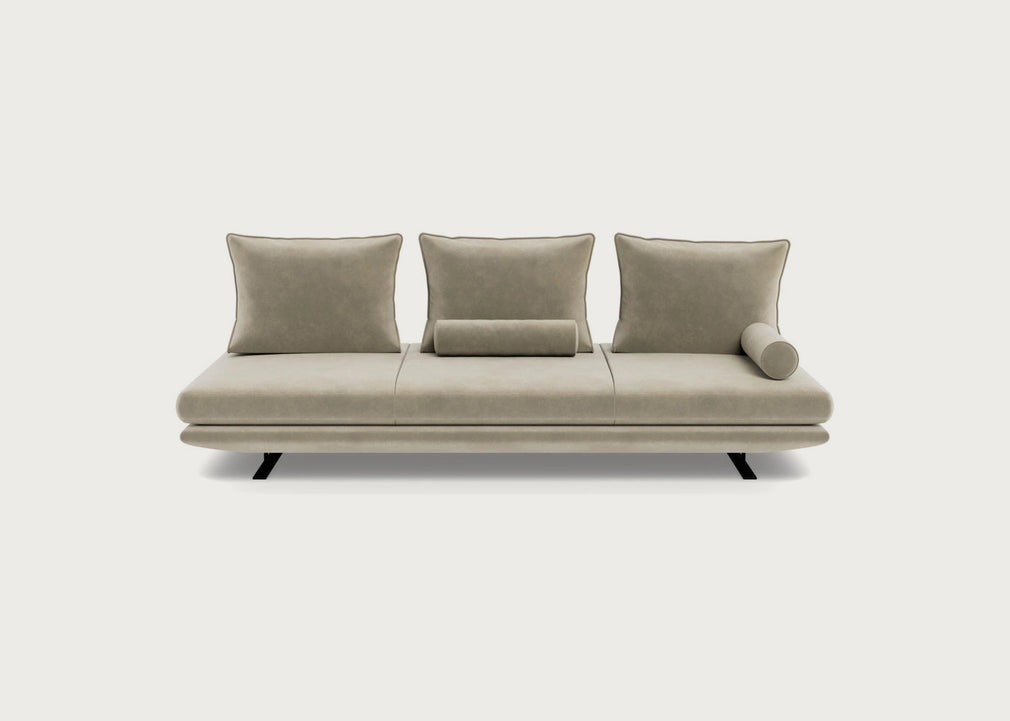 Prado Large Settee Alcantara Sea Sand