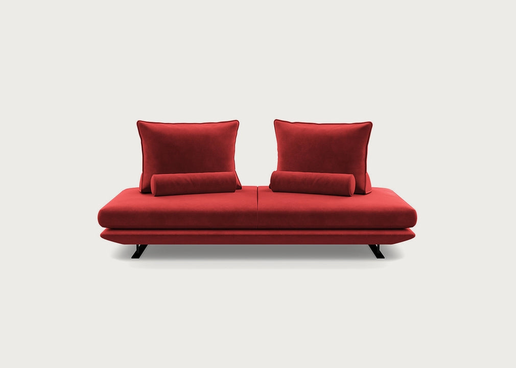 Prado Medium Settee Alcantara Goya Red