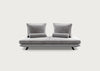 Prado Medium Settee Alcantara Pearl Grey