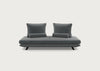 Prado Medium Settee Alcantara Steel Grey