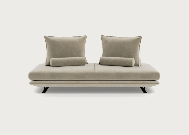 Prado Medium Settee Alcantara Sea Sand
