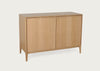 Romana Small Sideboard 2 Door Clear Matt Oak