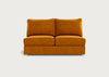 Tailor Medium Armless Unit Smart Luxe Velvet Cognac / Natural