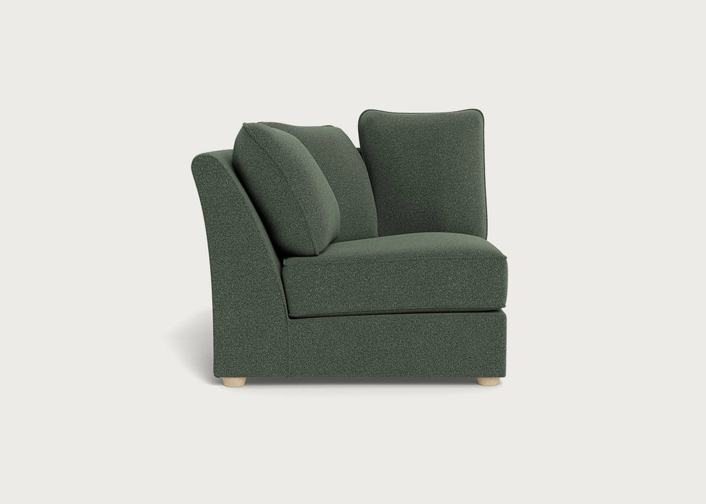 Tailor Curved Left Hand Facing Corner Unit Boucle Fern / Natural