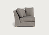 Tailor Curved Left Hand Facing Corner Unit Broad Weave Pebble / Natural