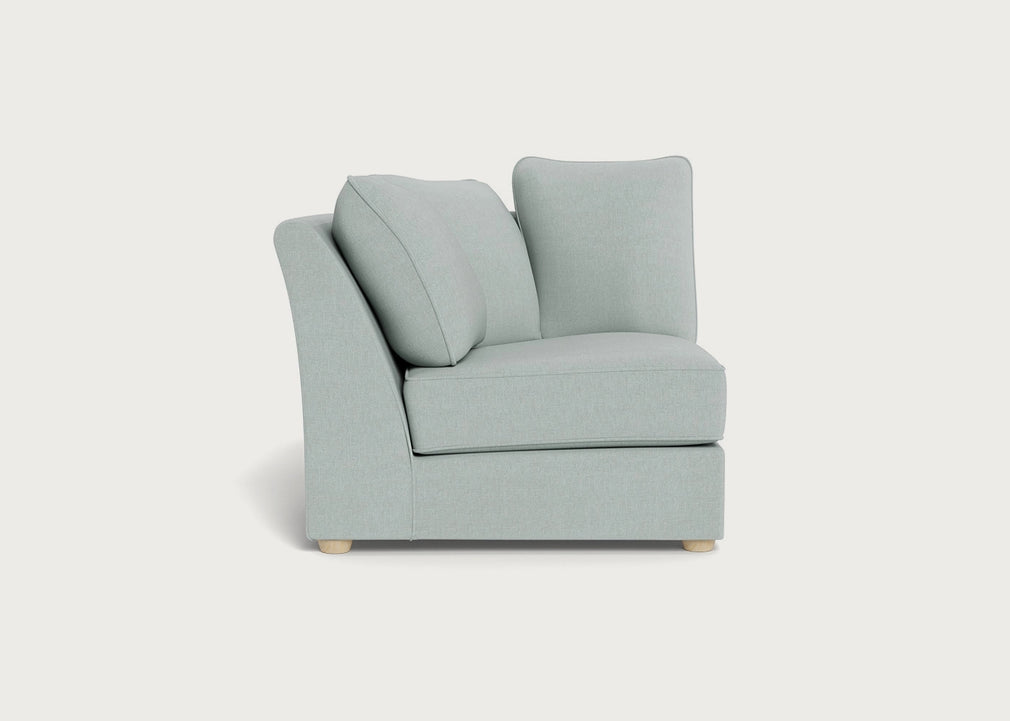 Tailor Curved Left Hand Facing Corner Unit Brushed Cotton Oat / Natural