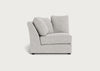 Tailor Curved Left Hand Facing Corner Unit Chunky Boucle Ecru / Black