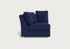 Tailor Curved Left Hand Facing Corner Unit Melton Wool New Navy / Natural