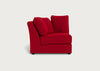 Tailor Curved Left Hand Facing Corner Unit Melton Wool Red Oxide / Black