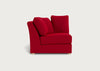 Tailor Curved Left Hand Facing Corner Unit Melton Wool Red Oxide / Natural