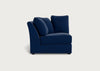 Tailor Curved Left Hand Facing Corner Unit Cotton Velvet Midnight / Black