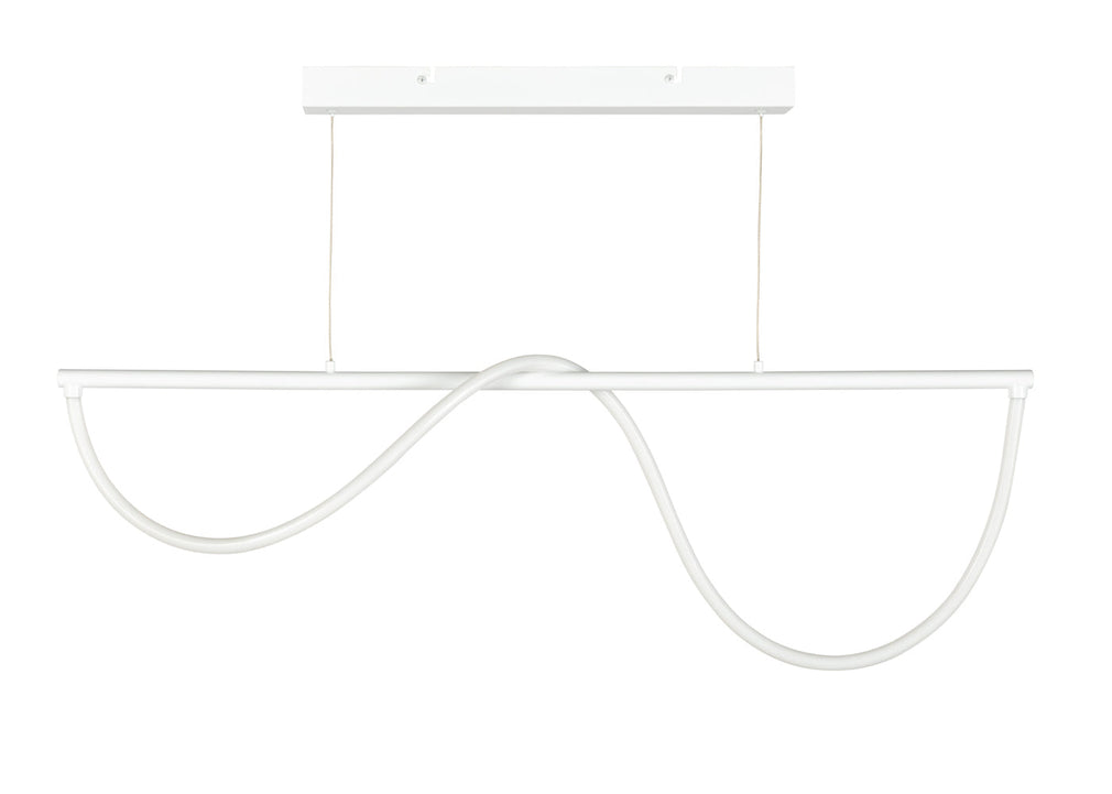 Wave LED Long Pendant Light