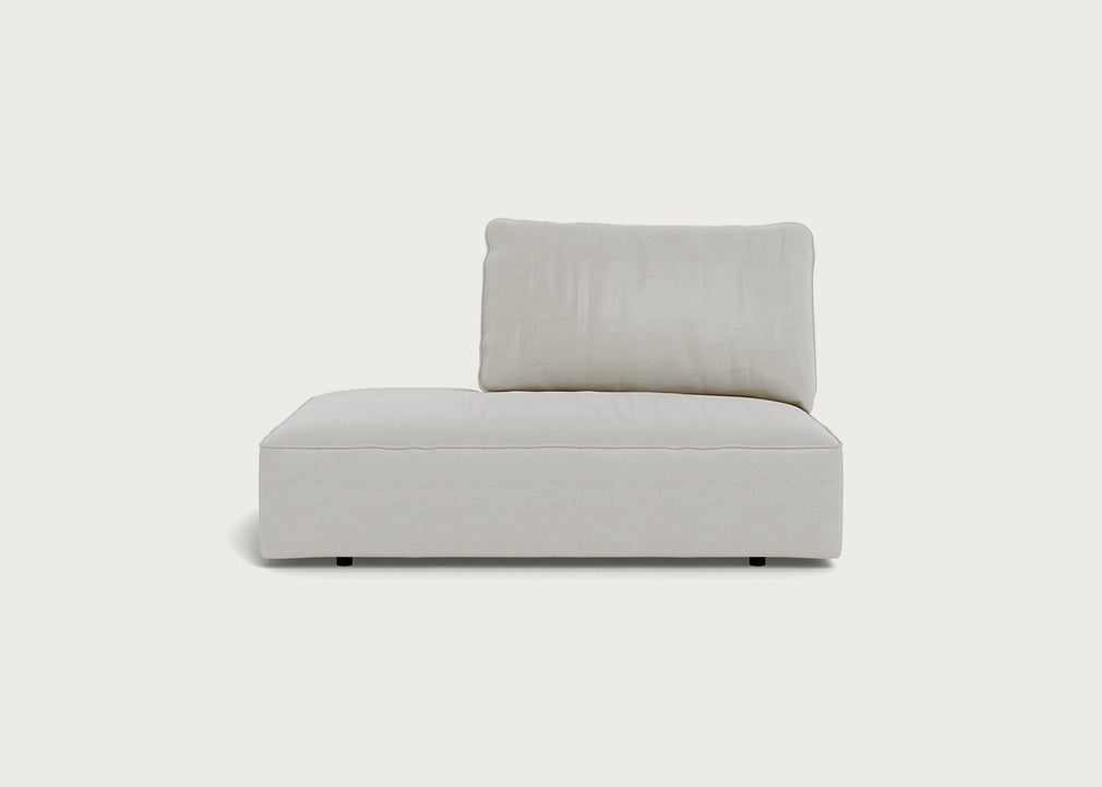 Morven Left Hand Facing Open End Unit Capelo Linen-Cotton Sea Salt