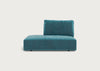 Morven Left Hand Facing Open End Unit Smart Luxe Velvet Airforce Blue