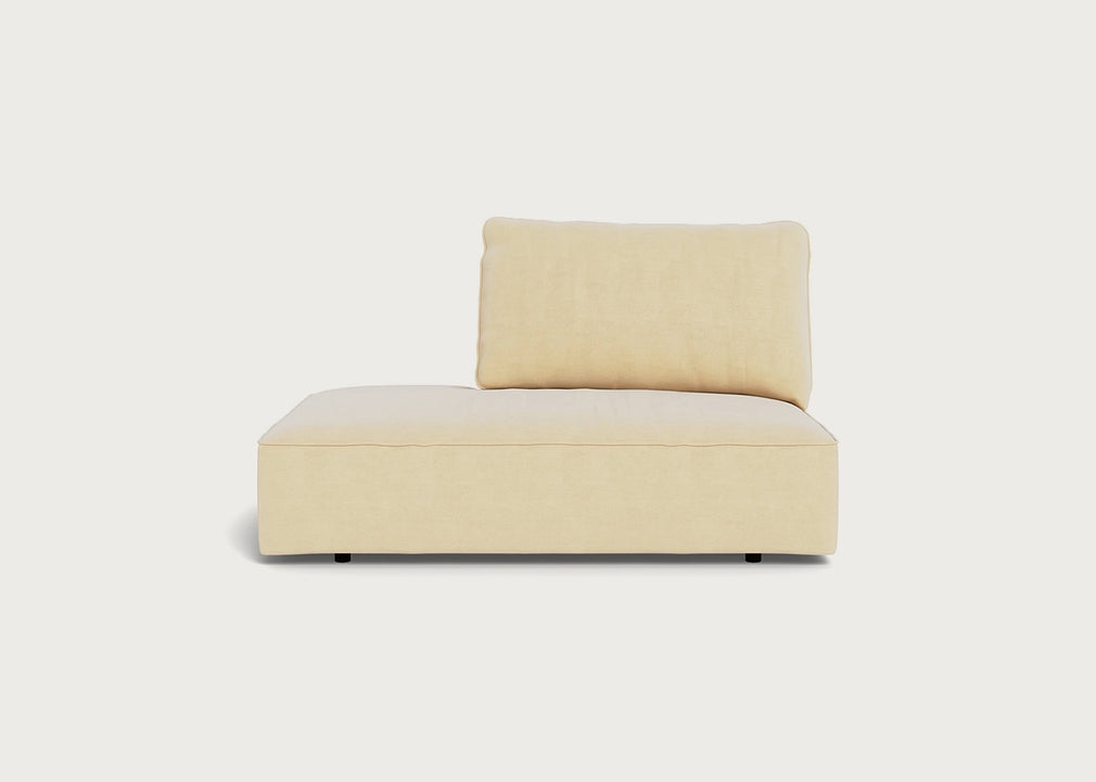 Morven Left Hand Facing Open End Unit Smart Luxe Velvet Biscuit