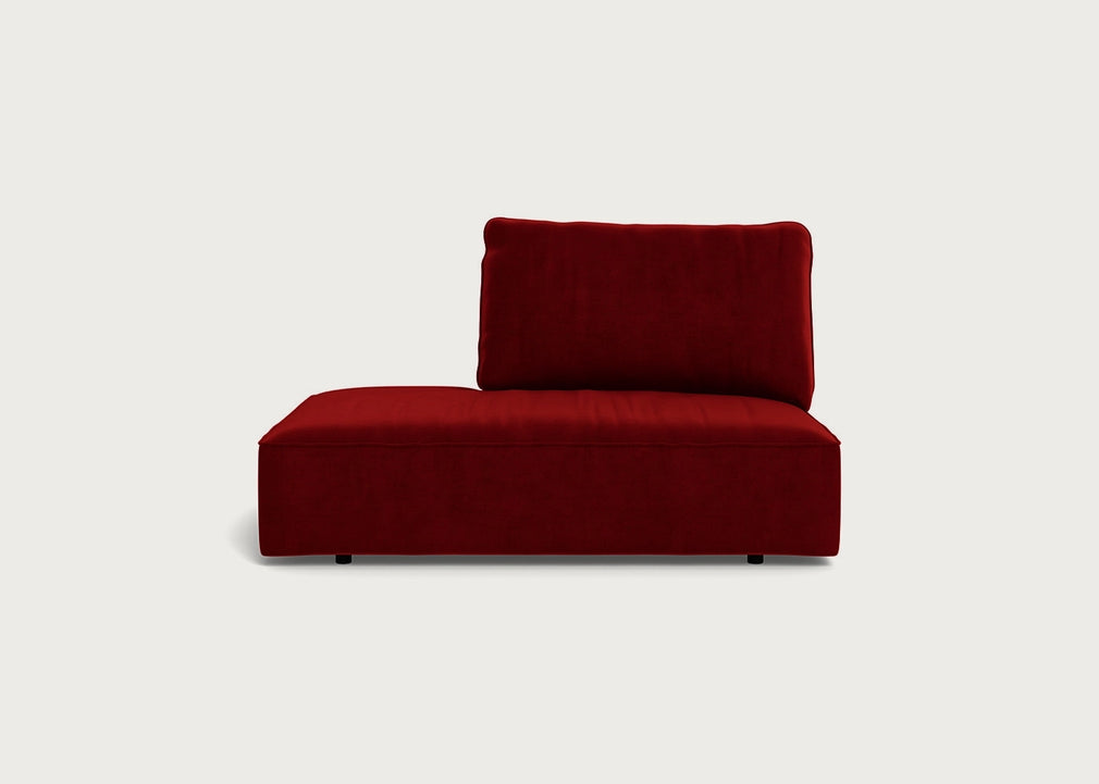 Morven Left Hand Facing Open End Unit Smart Luxe Velvet Mulberry