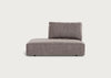 Morven Left Hand Facing Open End Unit Smart Luxe Velvet Mushroom