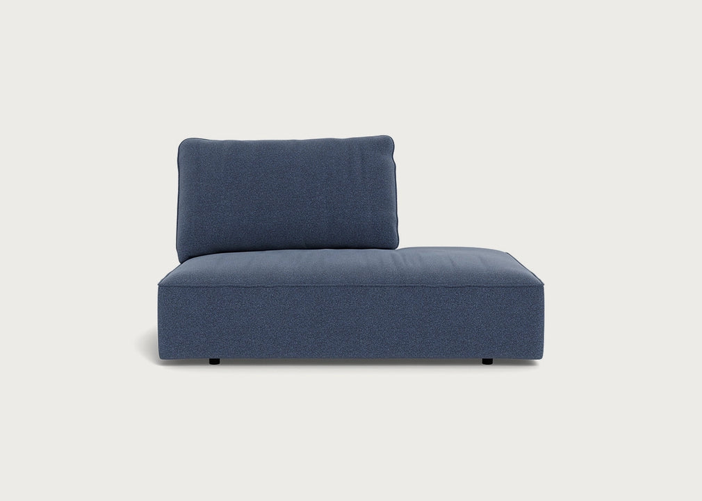 Morven Right Hand Facing Open End Unit Boucle Indigo