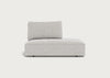 Morven Right Hand Facing Open End Unit Chunky Boucle Ecru