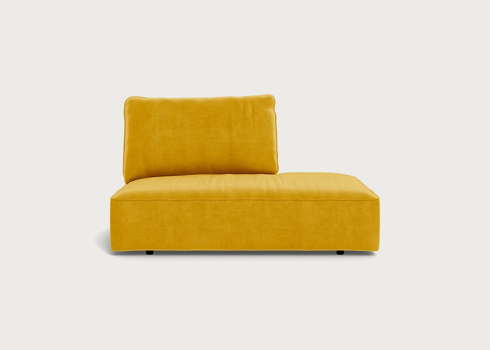 Morven Right Hand Facing Open End Unit Smart Luxe Velvet Canary