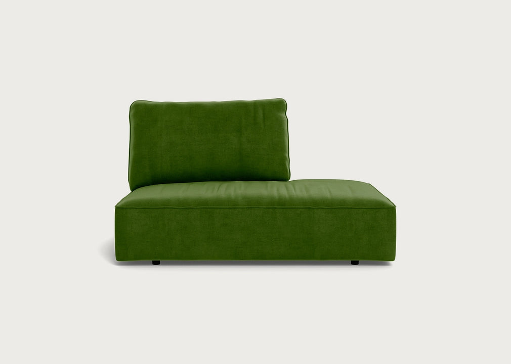 Morven Right Hand Facing Open End Unit Smart Luxe Velvet Grass