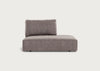 Morven Right Hand Facing Open End Unit Smart Luxe Velvet Mushroom