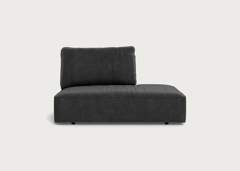 Morven Right Hand Facing Open End Unit Smart Luxe Velvet Nickel