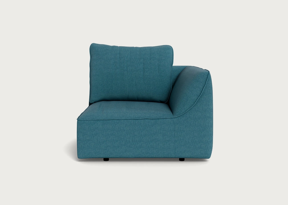 Morven Right Hand Facing Single Unit Brushed Cotton Cadet