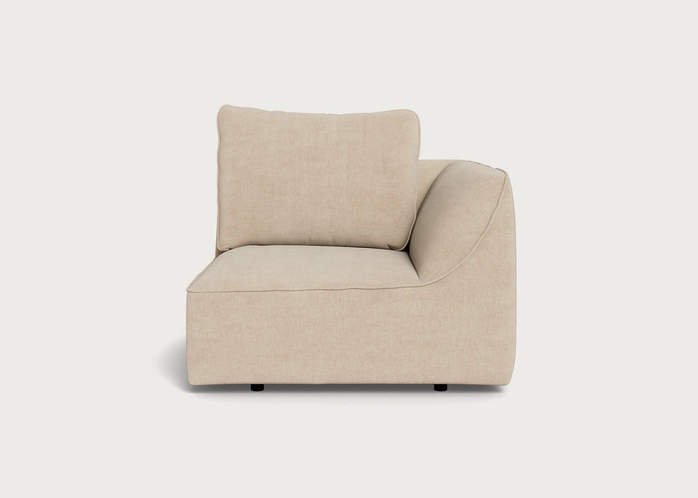 Morven Right Hand Facing Single Unit Brushed Cotton Oat