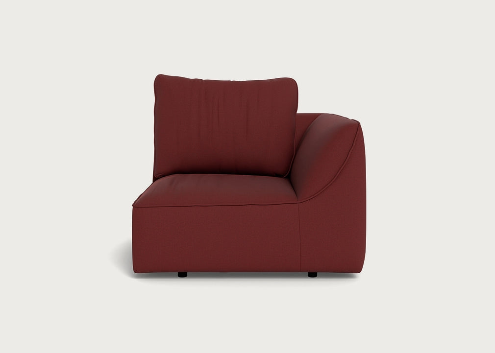 Morven Right Hand Facing Single Unit Capelo Linen-Cotton Etruscan Red