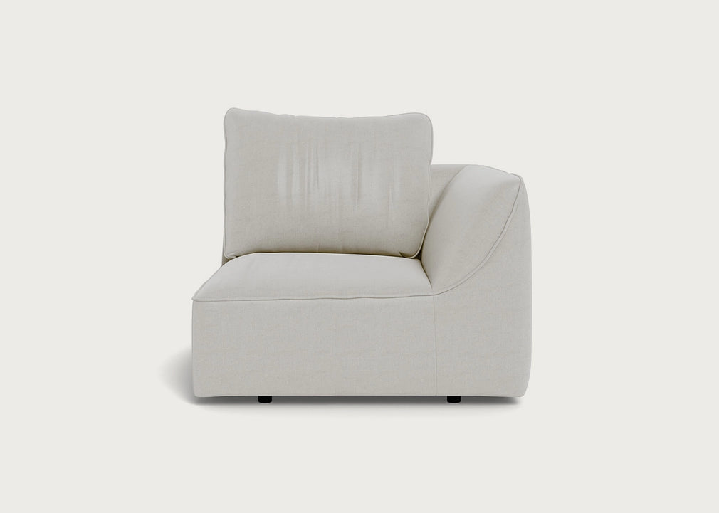 Morven Right Hand Facing Single Unit Capelo Linen-Cotton Sea Salt